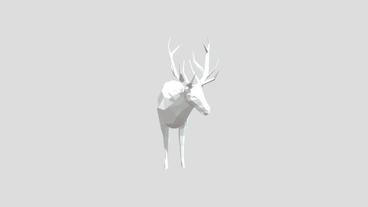Deer_LowPoly 3D Model