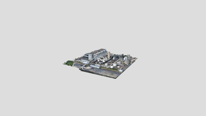 Eggborough Power Station 3D 3D Model