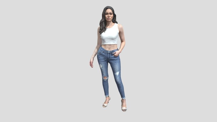 Woman Fashion Pose 3D Model