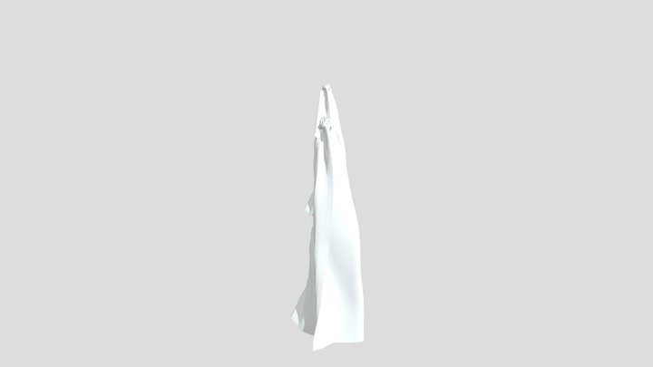 Curtains High-poly 3D Model