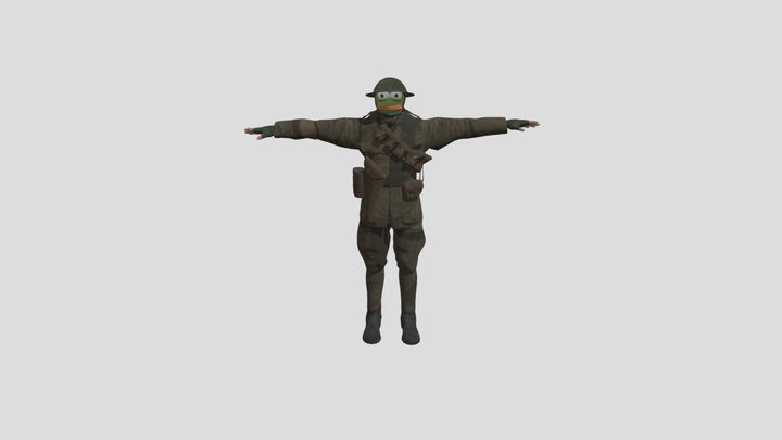 Chud Circle Dating 2 - Groyper infantry 3D Model
