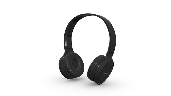 Panasonic RP-HF100M-K On Ear Headphone 3D Model