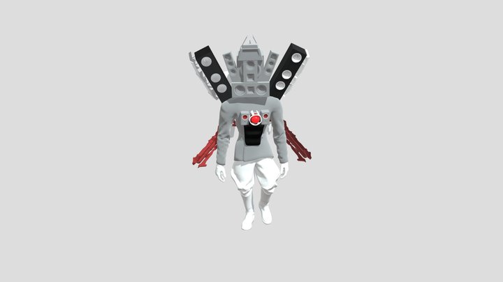Skibidi toilet || TITAN SPEAKER MAN 3D Model