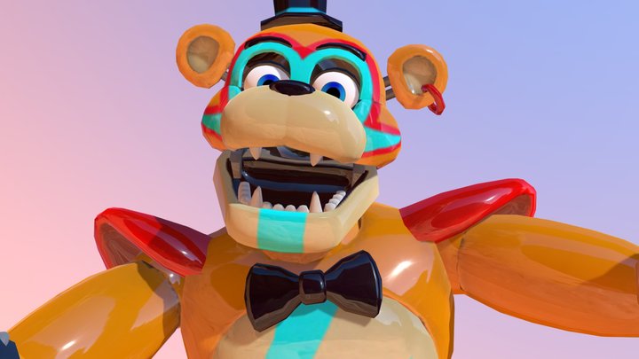 glamrock_freddy_fazbear_jumpscare 3D Model