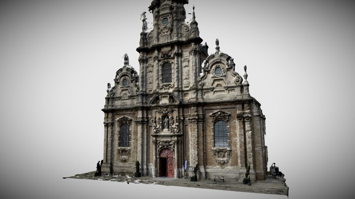 Église Saint Jean Baptiste au Béguinage – Gratis 3D-model STL
