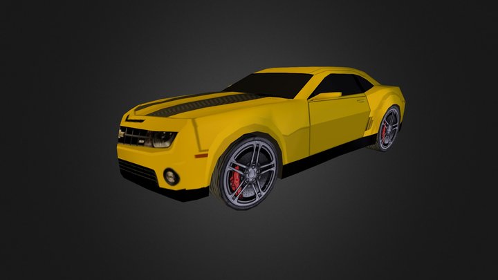 Low Poly Camaro 3D Model