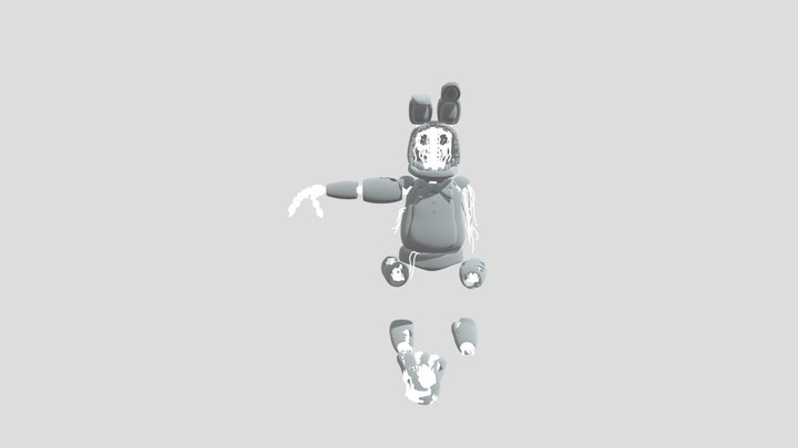 Withered Bonnie the Bunny 3D Model