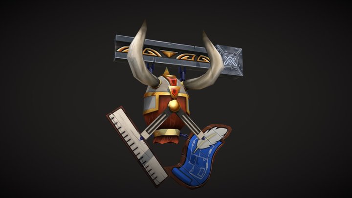 HeartSign: Dwarven Architect 3D Model
