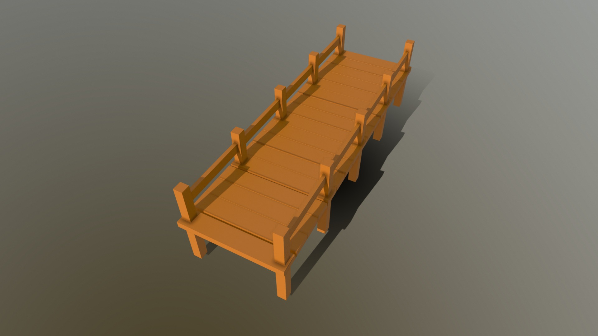 3D model HIE Bridge N2 - This is a 3D model of the HIE Bridge N2. The 3D model is about a wooden structure with a staircase.