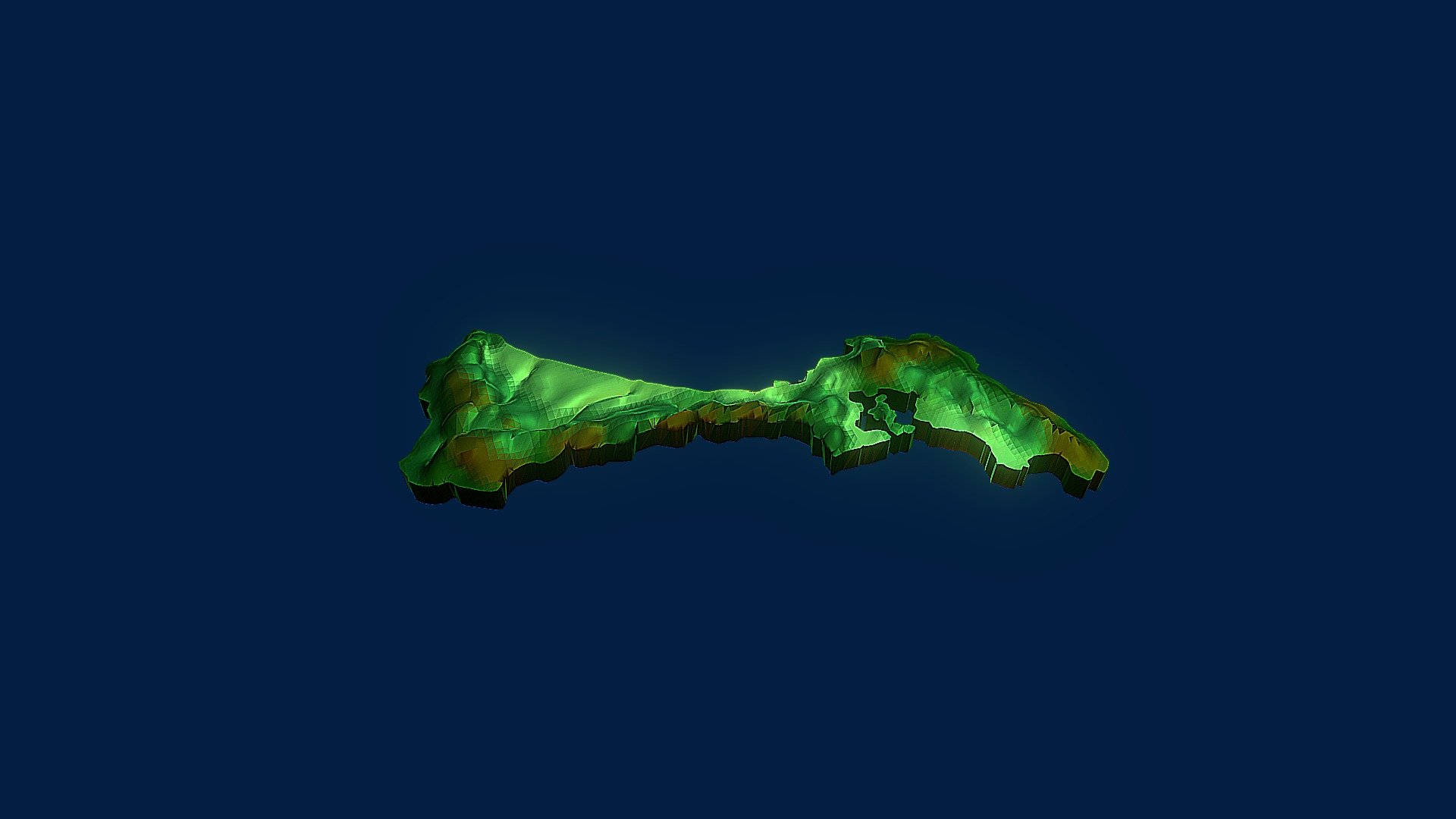 日本国石川県立体地図（Japan Ishikawa prefecture 3D map) — Sketchfab embed 3D viewer