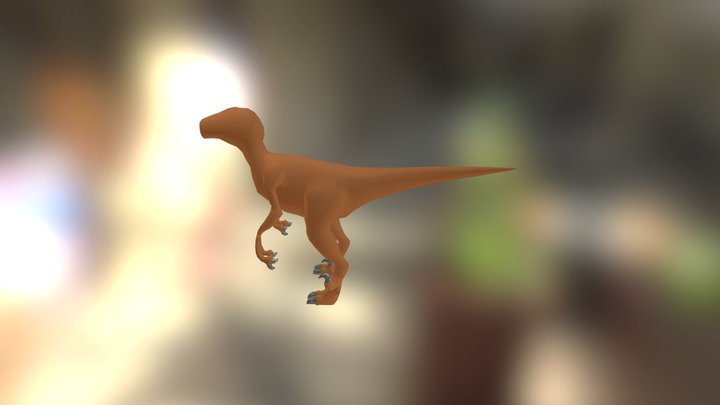 Basic Low Poly Raptor 3D Model