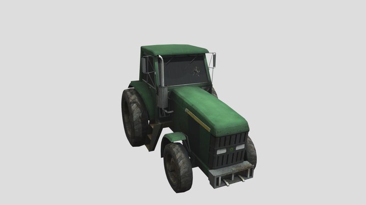Tractor 3D Rigged Model, Free Download 3D Model