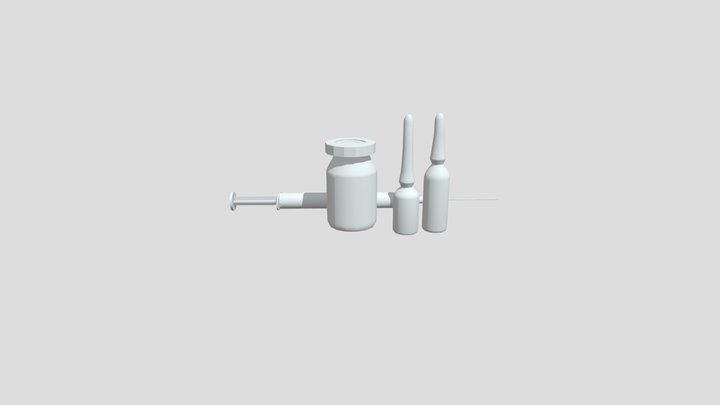Medical Syringe N Injection 3D Model