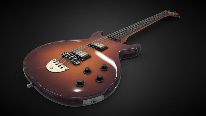 Defil Bass Vintage Polish Bass Guitar 3D Model