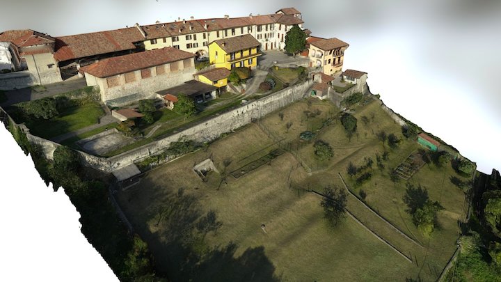 Villa con giardino 3D Model