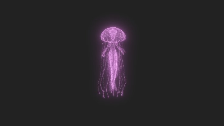 Pointcloud fairy jellyfish 3D Model