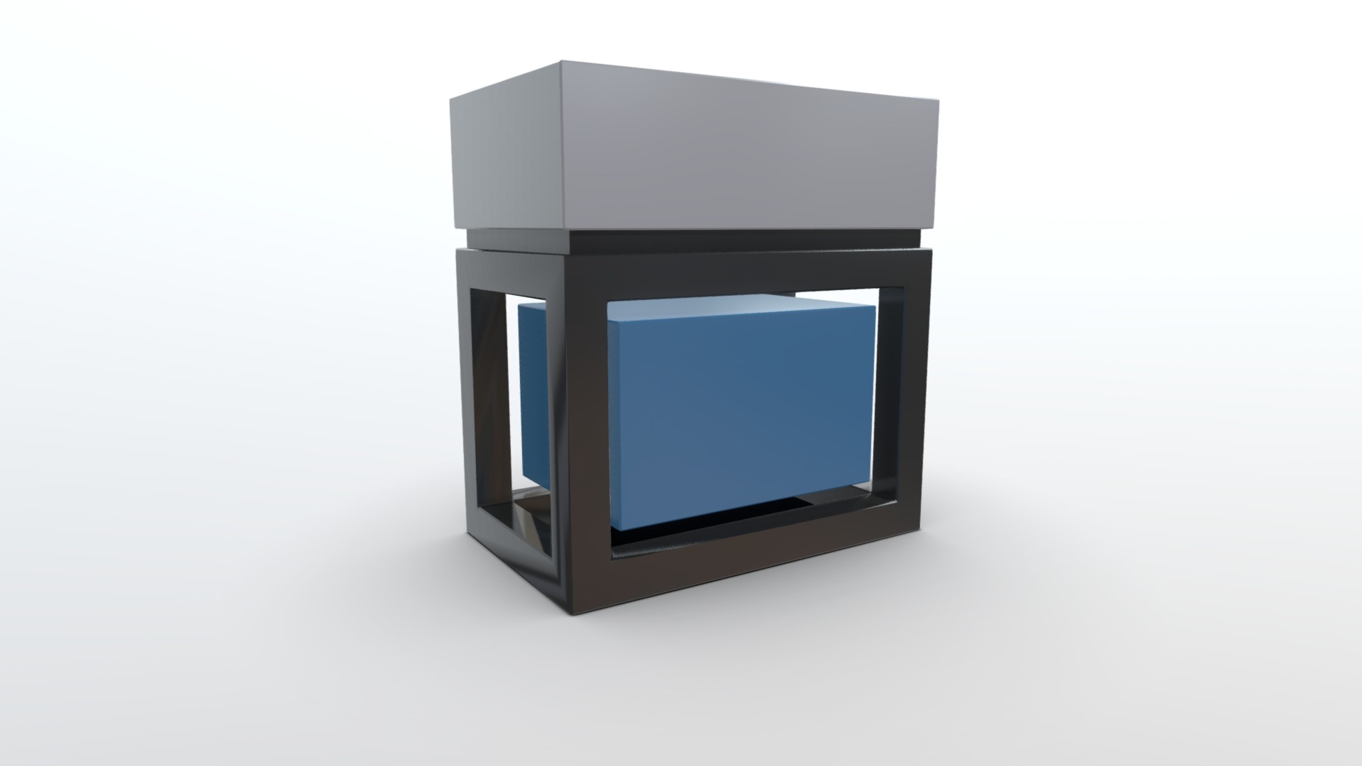 3D model MESA CUBO - This is a 3D model of the MESA CUBO. The 3D model is about logo.
