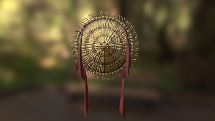 MHW Mod Serpent Scythe Shield 3D Model