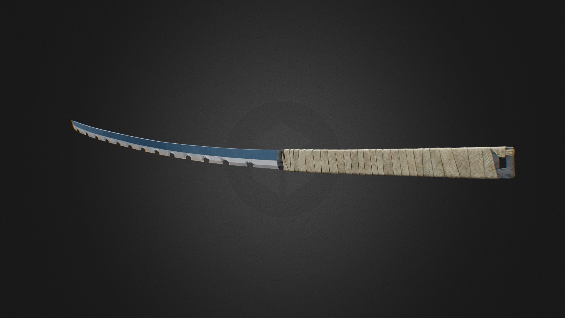 Inosuke's Sword Download Free 3D model by Buttclap [eaedda1] Sketchfab