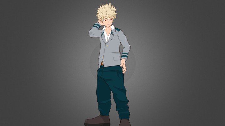 Katsuki Bakugo 3D Model