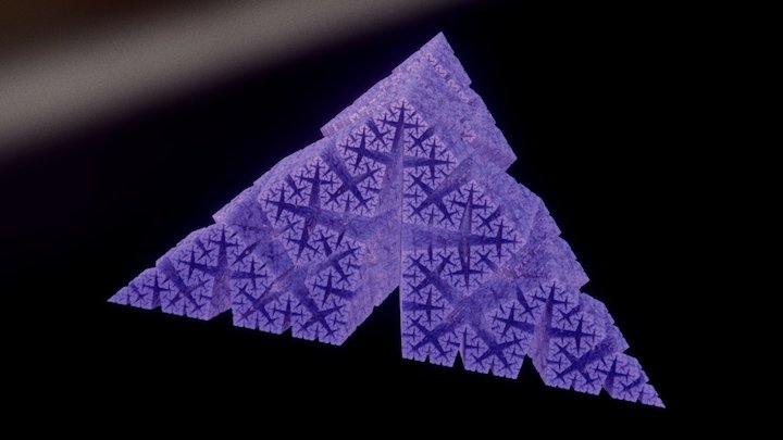Delta fractal (11 iterations) 3D Model