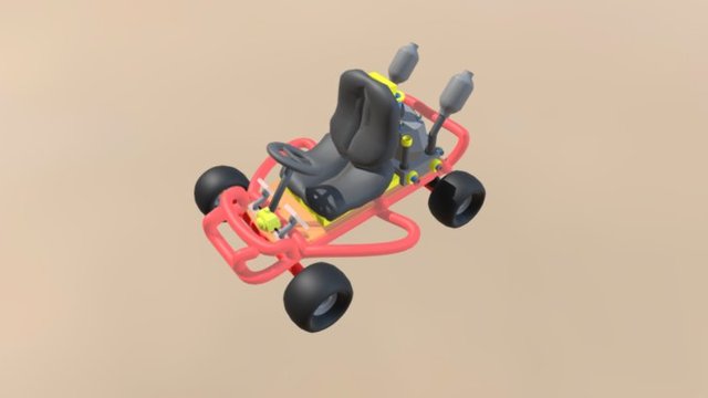 Go kart 64 3D Model