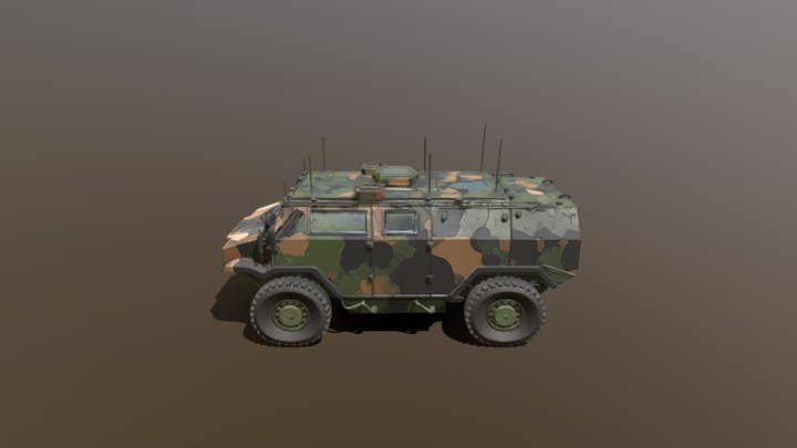 Nato scout vehicle high poly 3D Model