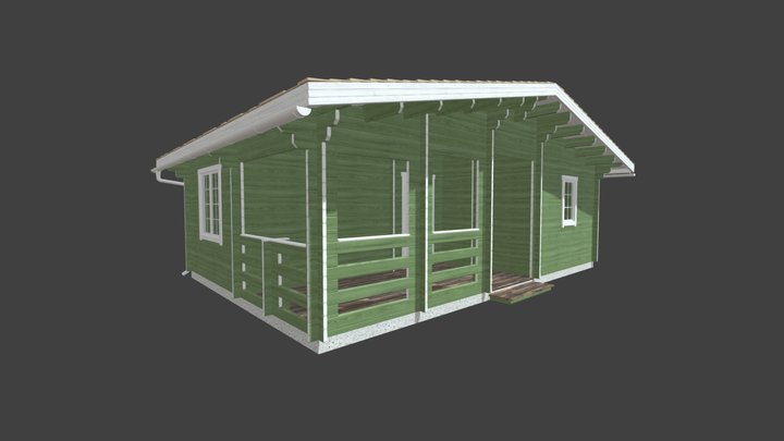 Дачный домик МУРМАНСК 3D Model