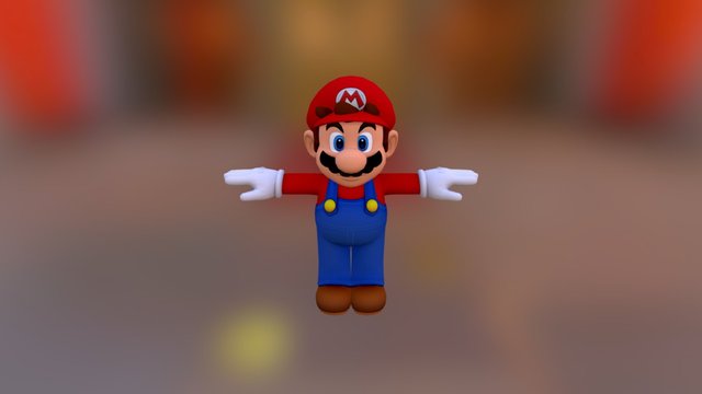 Wii U - Mario Tennis Ultra Smash - Mario (1) 3D Model