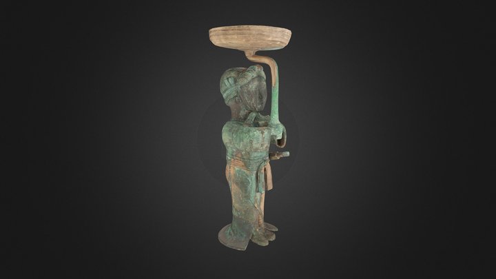 Sword-bearer lamp, 4th–2nd century B.C. 3D Model