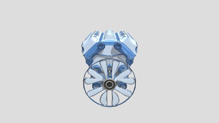 blueprint of an engine 3D Model