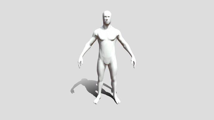 Male humano body base 3D Model