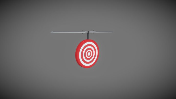 Flying Target | Low poly. Ready for game. 3D Model