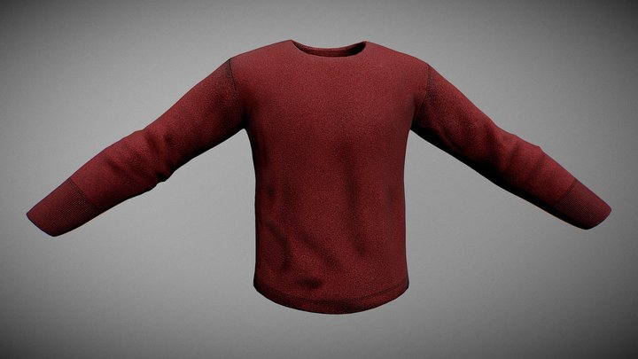 Longsleeve Shirt 3D Model