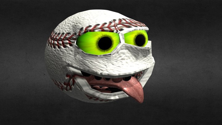 Baseball Face 3D Model 3D Model