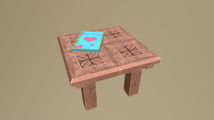 Low Poly Table 3D Model