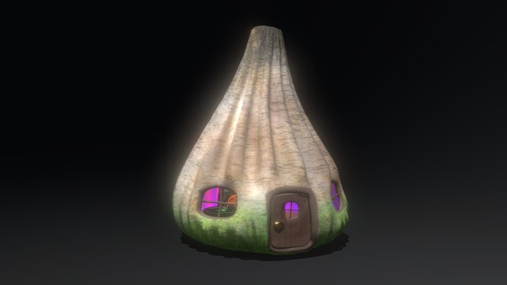 Witch's Cottage – Interior and Exterior, 3D Model