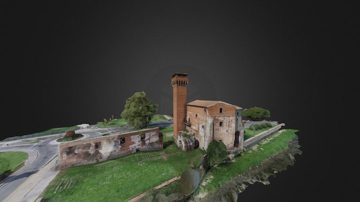Torre Guelfa Pisa - La Cittadella 3D Model