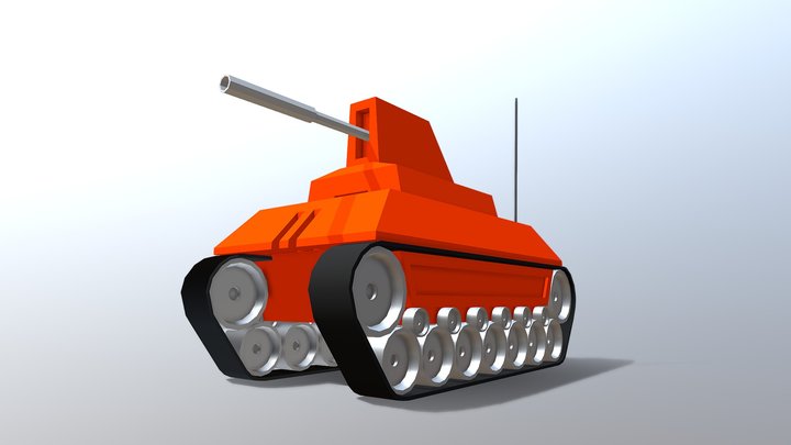 Tank - First Draft Untextured 3D Model