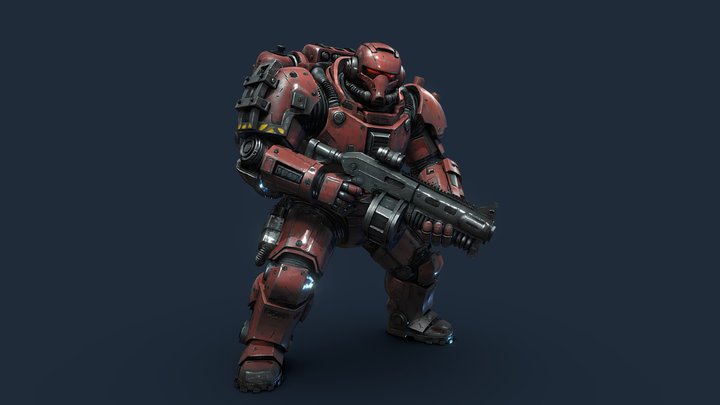 ERYX Veteran Crimson Squad (Sketch) – Modello 3D gratuito STL