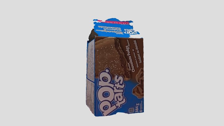 Opened Pop Tart -box 3D Model