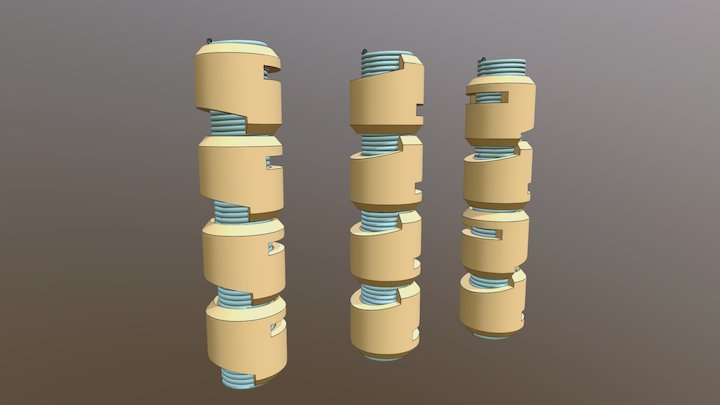 vesMO CPP カットパイプP1 ゴールドタイプ 3D Model