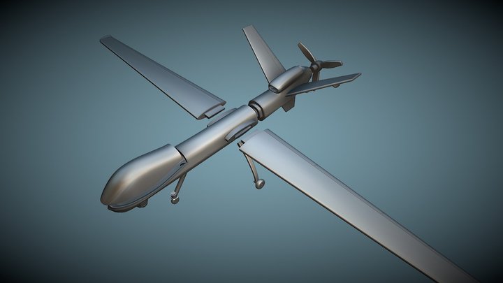 General Atomics MQ-9 Reaper - 3D Printable Model 3D Model