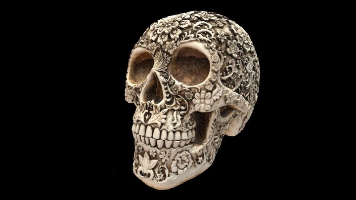 Fishbone skull 3D Model