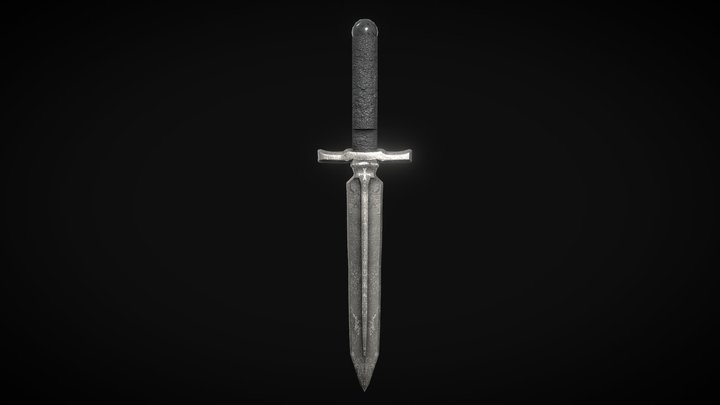 Medieval Dagger - Stealthy Blade Game Ready 3D Model