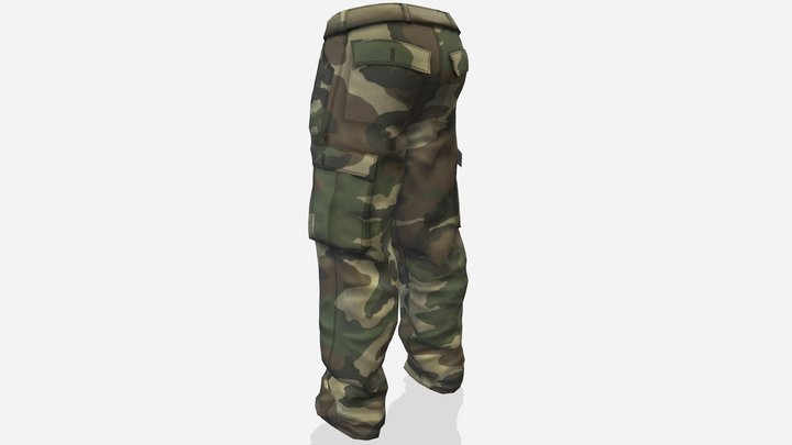 Men's Cargo Pants 3D Model