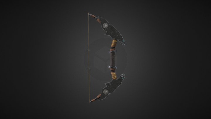 Magical Viking Bow 3D Model