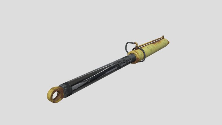 Hydraulic Cylinder 3D Model