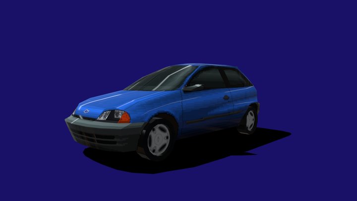 Chevrolet Metro (PS1 Low Poly) 3D Model