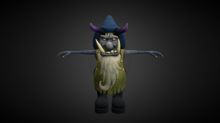 Evil Gnome 3D Model